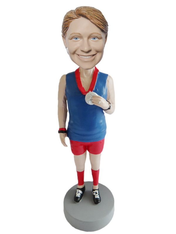 Female Baseball Fan Bobblehead - High End Sports Gift main image 1
