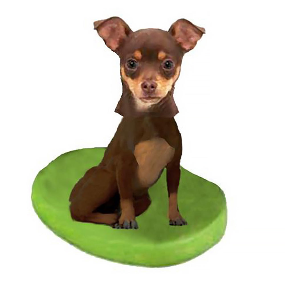Custom Pet Dog Bobblehead - Chihuahuas Brown