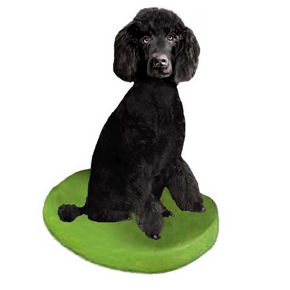 Custom Pet Dog Bobblehead - Poodle Black