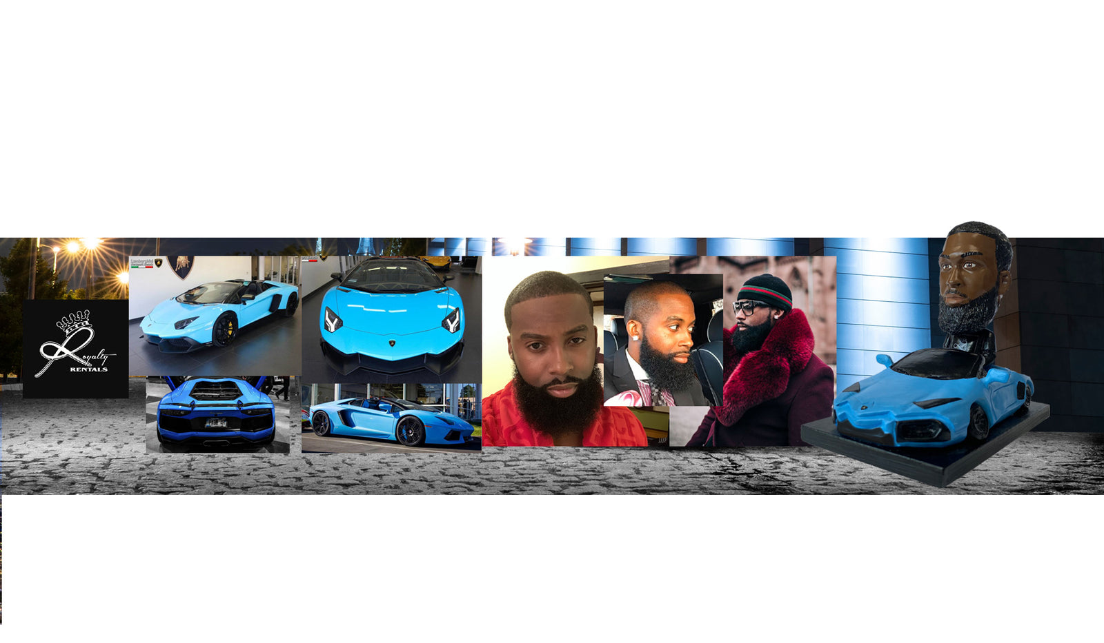 Luxury Car Rental Company, Royalty Rentals' Custom Head to Base Bobblehead Success Story!