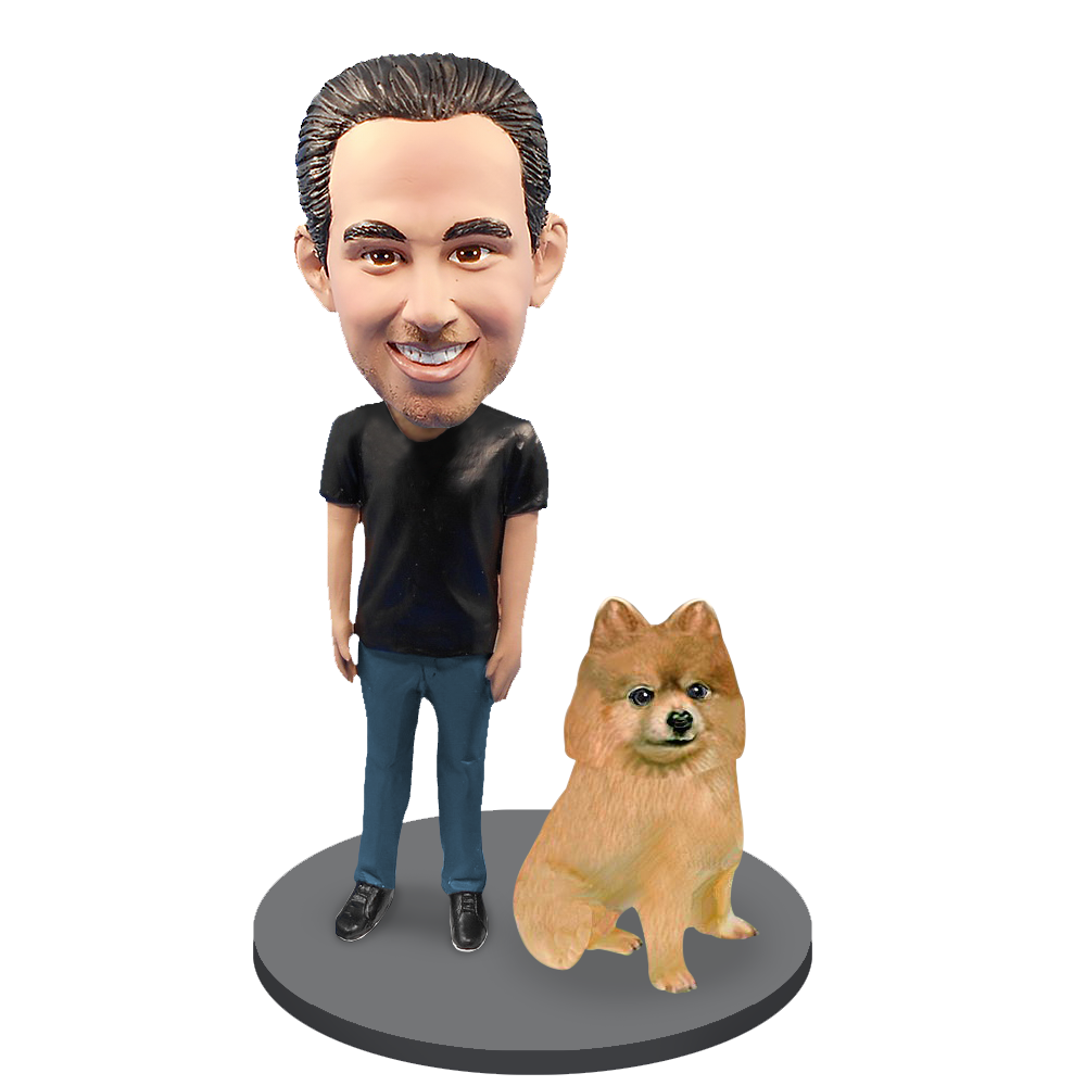 Custom online dog bobblehead