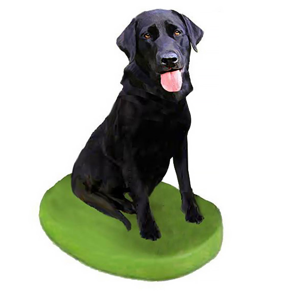 Custom Pet Dog Bobblehead - Labrador Retriever Black