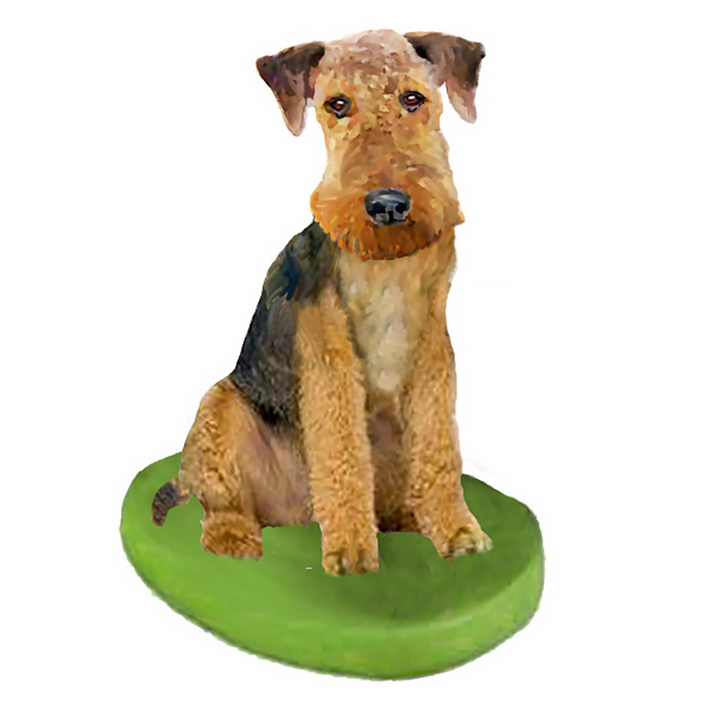 Custom Pet Dog Bobblehead - Airedale