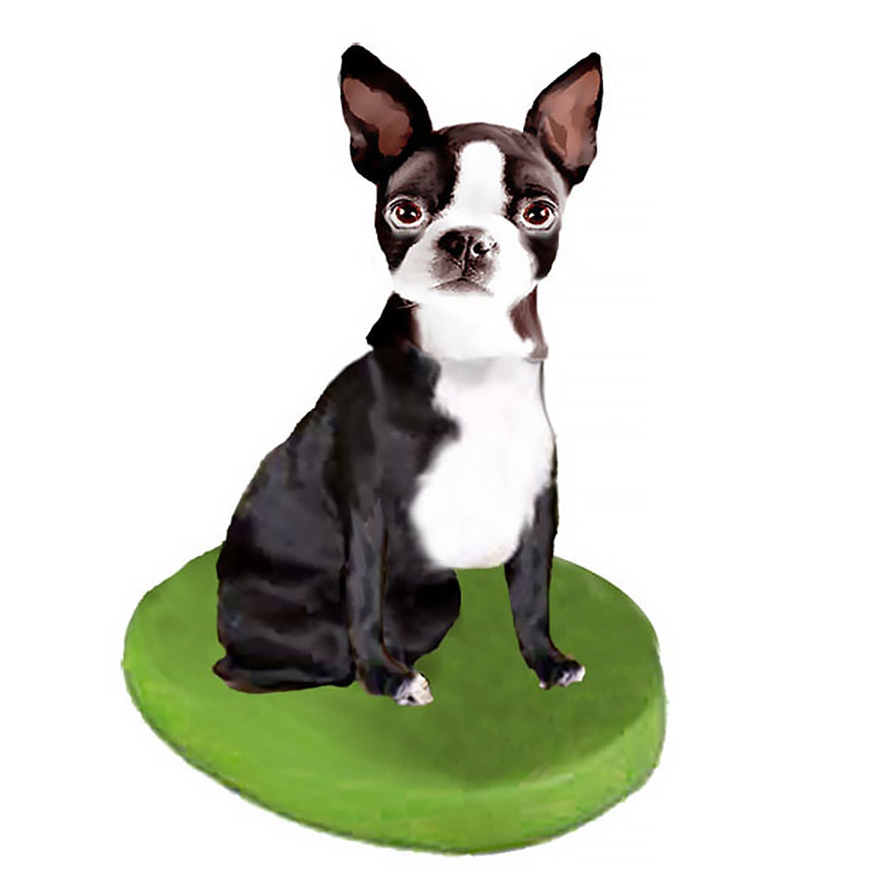 Custom Boston Terrier Bobblehead - Personalized Pet Figure
