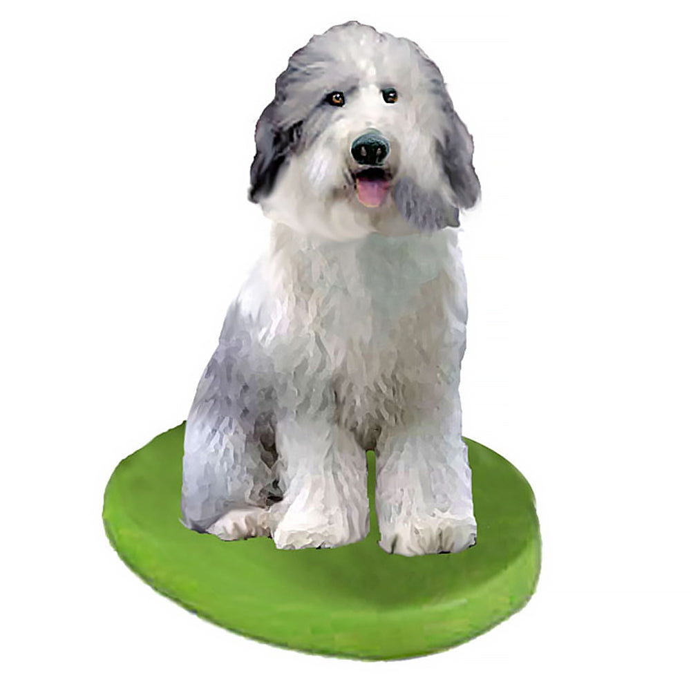 Custom Sheep Dog Bobblehead - Personalized Pet Figure