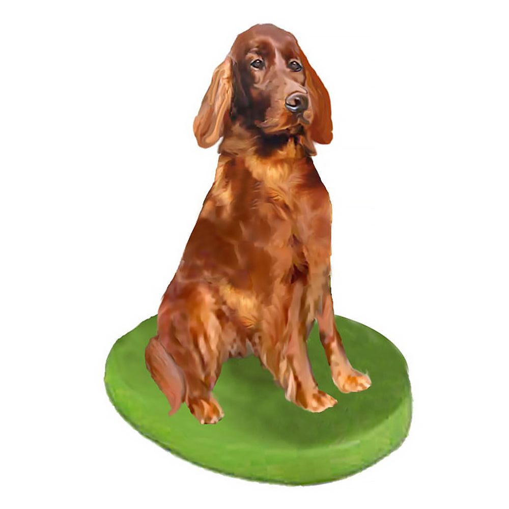 Custom Pet Dog Bobblehead - Irish Setter