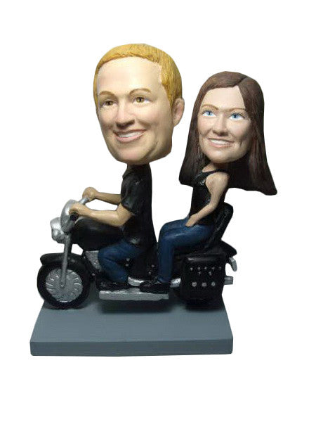 Couple Riding Motorcycle